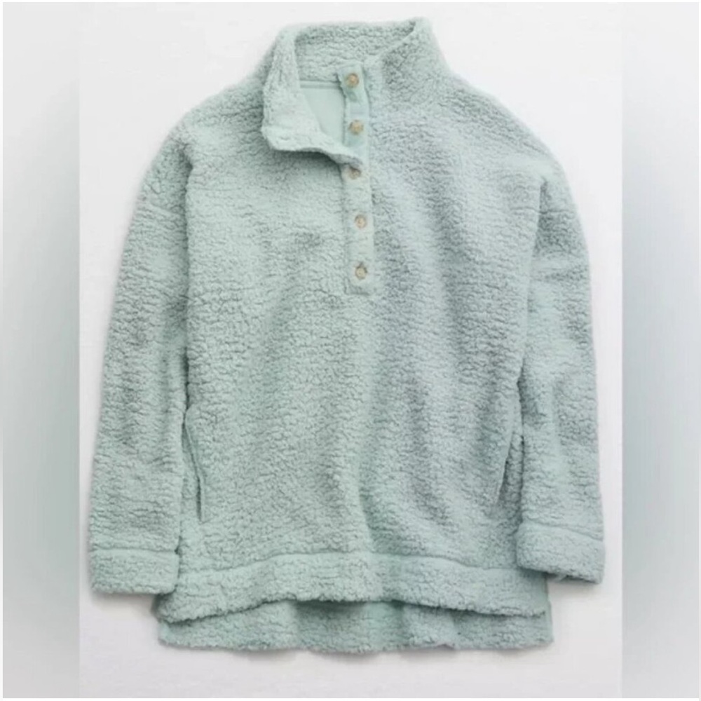 Aerie Cloud Sherpa in Dusty Sage / Size M
